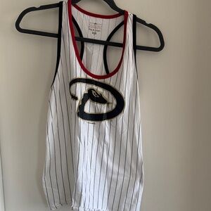 Arizona Diamondbacks 5th & Ocean Red Trim Pinstripe Tank